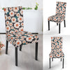 White Cute Daisy Pattern Print Chair Cover-grizzshop