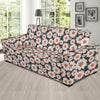 White Cute Daisy Pattern Print Sofa Covers-grizzshop