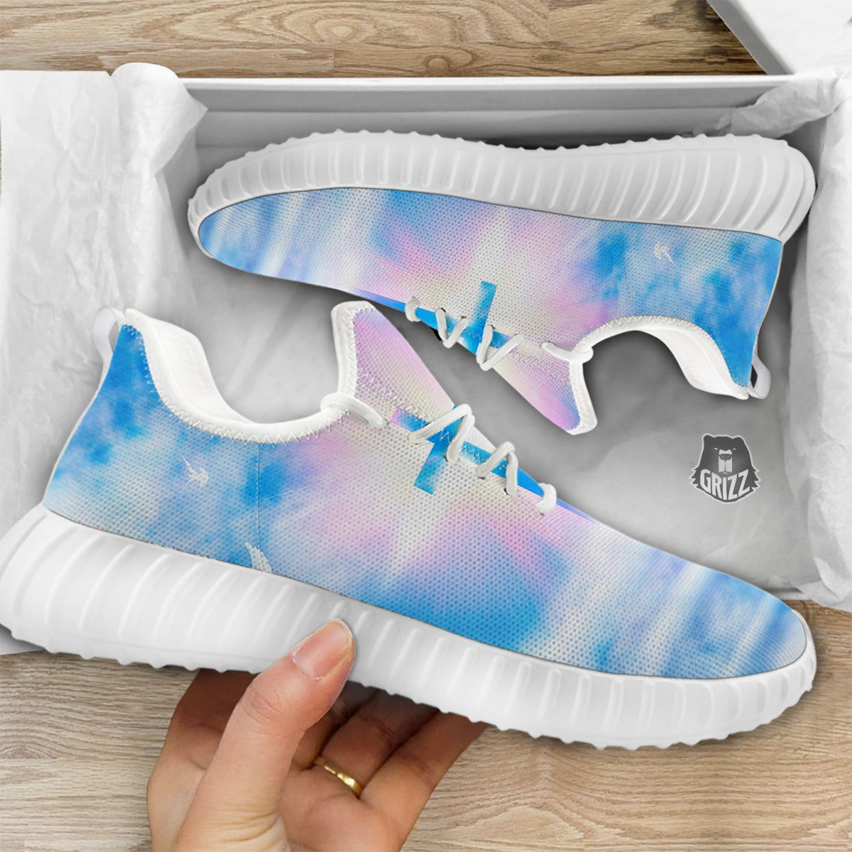 White Doves And Christian Cross Print White Walking Shoes-grizzshop