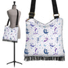 White Fairy Pattern Print Crossbody Bags-grizzshop