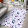 White Fairy Pattern Print Floor Mat-grizzshop