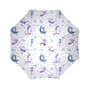 White Fairy Pattern Print Foldable Umbrella-grizzshop