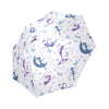 White Fairy Pattern Print Foldable Umbrella-grizzshop