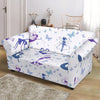 White Fairy Pattern Print Loveseat Cover-grizzshop