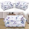 White Fairy Pattern Print Loveseat Cover-grizzshop