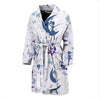 White Fairy Pattern Print Men Long Robe-grizzshop