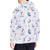 White Fairy Pattern Print Men Pullover Hoodie-grizzshop