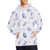 White Fairy Pattern Print Men Pullover Hoodie-grizzshop