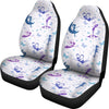 White Fairy Pattern Print Universal Fit Car Seat Cover-grizzshop