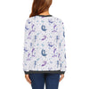 White Fairy Pattern Print Women's Sweatshirt-grizzshop