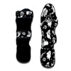 White Ghost Print Pattern Muay Thai Shin Guards-grizzshop