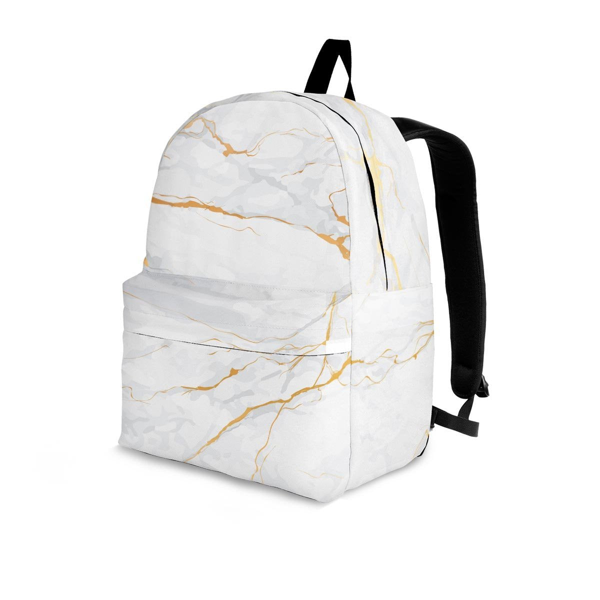 White Gold Marble Backpack-grizzshop