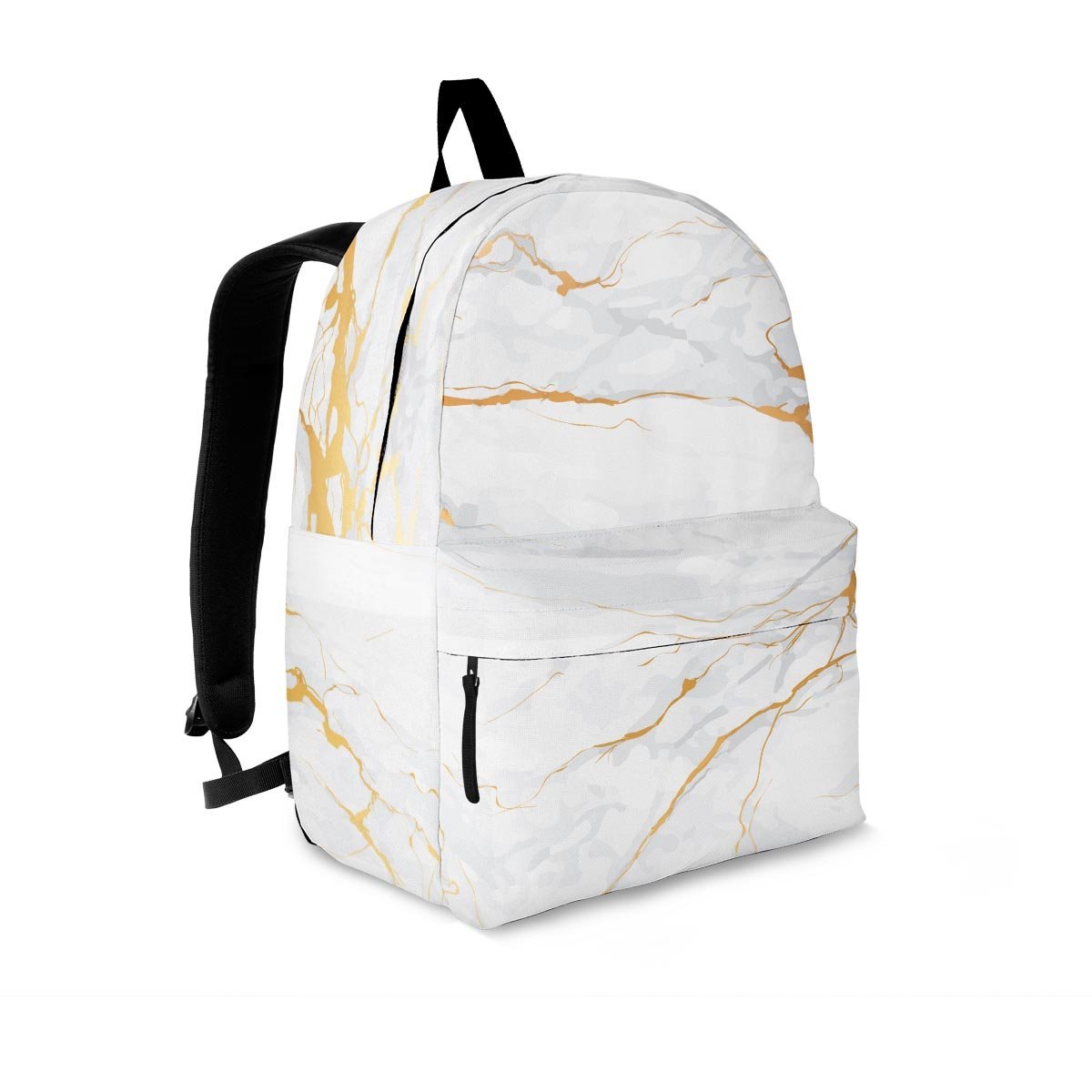 White Gold Marble Backpack-grizzshop