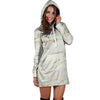 White Gold Marble Hoodie Dress-grizzshop