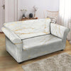 White Gold Marble Loveseat Cover-grizzshop