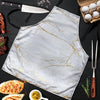 White Gold Marble Men's Apron-grizzshop