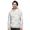 White Gold Marble Men's Hoodie-grizzshop