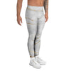 White Gold Marble Men's Leggings-grizzshop