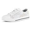 White Gold Marble Men's Low Top Shoes-grizzshop