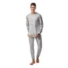 White Gold Marble Men's Pajamas-grizzshop