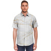 White Gold Marble Men's Short Sleeve Shirt-grizzshop