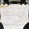 White Gold Marble Pet Car Seat Cover-grizzshop