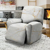 White Gold Marble Recliner Cover-grizzshop