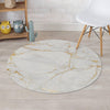 White Gold Marble Round Rug-grizzshop