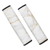 White Gold Marble Seat Belt Cover-grizzshop