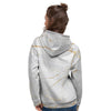 White Gold Marble Women's Hoodie-grizzshop