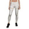 White Gold Marble Women's Leggings-grizzshop