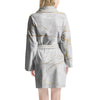 White Gold Marble Women's Robe-grizzshop