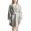White Gold Marble Women's Robe-grizzshop