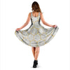 White Gold Tile Marble Dress-grizzshop