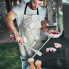 White Gold Tile Marble Men's Apron-grizzshop