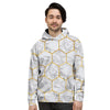 Load image into Gallery viewer, White Gold Tile Marble Men&#39;s Hoodie-grizzshop