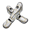 White Gold Tile Marble Muay Thai Shin Guard-grizzshop