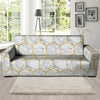 White Gold Tile Marble Sofa Cover-grizzshop