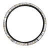 White Gold Tile Marble Steering Wheel Cover-grizzshop