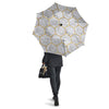 White Gold Tile Marble Umbrella-grizzshop