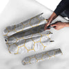 White Gold Tile Marble Umbrella-grizzshop