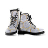 White Gold Tile Marble Women's Boots-grizzshop