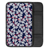 White Hibiscus Tropical Floral Hawaiian Print Car Console Cover-grizzshop