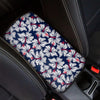 White Hibiscus Tropical Floral Hawaiian Print Car Console Cover-grizzshop