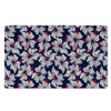 White Hibiscus Tropical Floral Hawaiian Print Door Mat-grizzshop