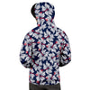 White Hibiscus Tropical Floral Hawaiian Print Men's Hoodie-grizzshop