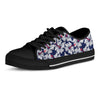 White Hibiscus Tropical Floral Hawaiian Print Men's Low Top Shoes-grizzshop