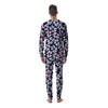 White Hibiscus Tropical Floral Hawaiian Print Men's Pajamas-grizzshop