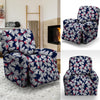 White Hibiscus Tropical Floral Hawaiian Print Recliner Cover-grizzshop