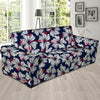 White Hibiscus Tropical Floral Hawaiian Print Sofa Cover-grizzshop